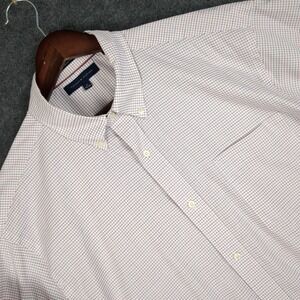 Tommy Hilfiger Mens Regular Fit Non Iron Dress Shirt Size 17/34-35 Checkered